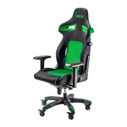 Sparco STINT Gaming/office chair Black/Green gejmerska stolica Slike