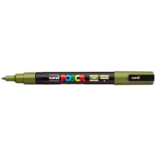 POSCA Uni flomaster; konica 0,9-1,3 mm; khaki zelen, (21290536) Slike