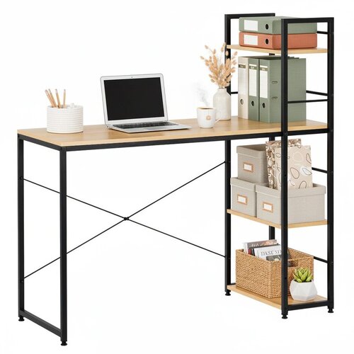  Radni stol 120 x 64 x 120 cm svijetlosmeđi Cijene