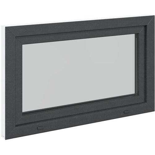  Prozor za podrum RISOR 100 x 50 cm PVC i staklo Antracit Slike