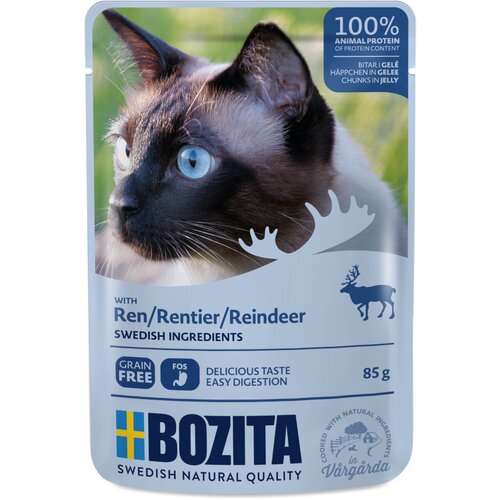 Bozita koščki v želeju vrečke 24 x 85 g - Severni jelen Cene