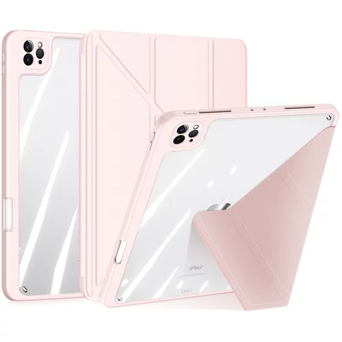 Dux ducis DUX-DUCIS Magi etui za iPad Pro 12,9'' 2021 / 2020 / 2018, pametni ovitek s stojalom in shrambo za Apple Pencil roza