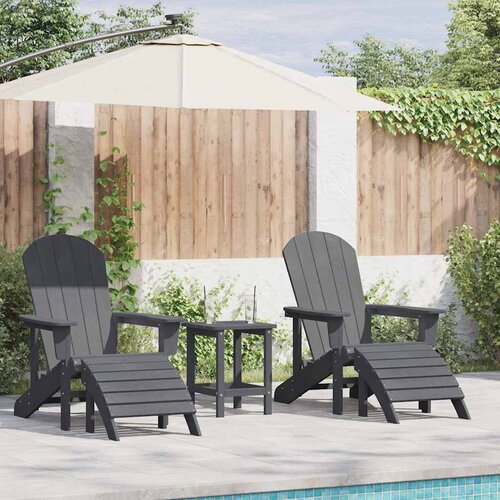  Vrtna stolica 2 pcs Svijetlo siva 83 x 74 x 92 cm Polietilen Cene