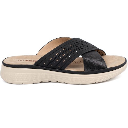 Shelvt Black platform flip-flops Cene