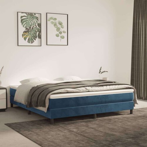  Madrac s oprugama tamnoplavi 180x200x20 cm baršunasti Cijene