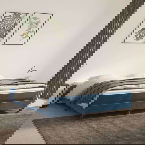  Madrac s oprugama tamnoplavi 180x200x20 cm bar&amp;scaron;unasti Slike