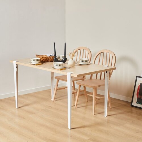 Hanah home Eurotas - Wooden White WoodenWhite Dining Table Cene