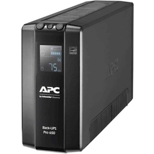  Back-UPS Pro APC, 650VA/390W, Tower, 230V, 6x IEC C13 utičnica, AVR, LCD, zamjenjiva baterija Slike