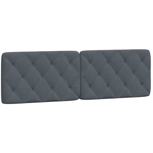 Maison Chic posteljno vzglavje - vzglavna omarica - vzglavna stranica temno siva 160 cm žamet, (21704199) Cene