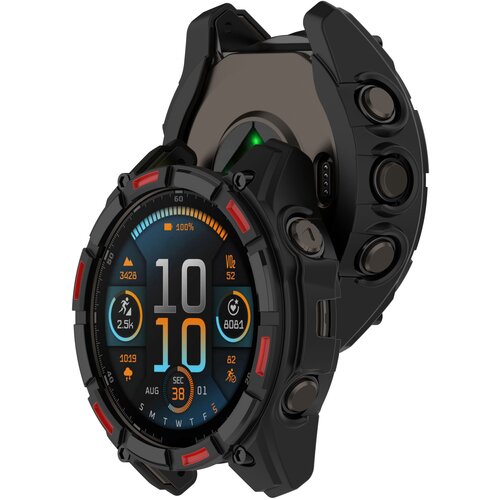 INF črni tpu zaščitni ovitek tactix 8 za garmin 51mm solar black+red, (22068562) Cene
