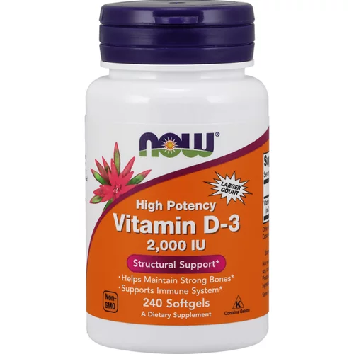 Now Foods Vitamin D3 NOW 2000 IE (240 kapsul)