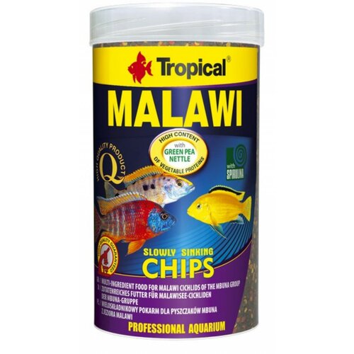 Tropical malawi chips hrana za malavi ciklide u obliku listica 250 ml - 130 g Slike