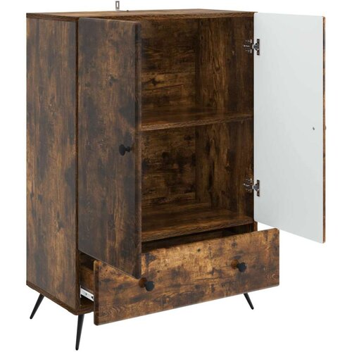  Kreveta Dimljeni hrast 66 x 34 5 x 95 cm Konstruirano drvo Slike