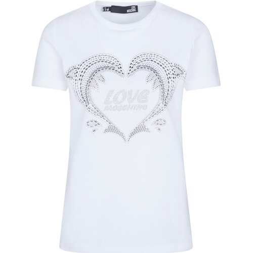 Love Moschino Majice brez rokavov - Bela Slike