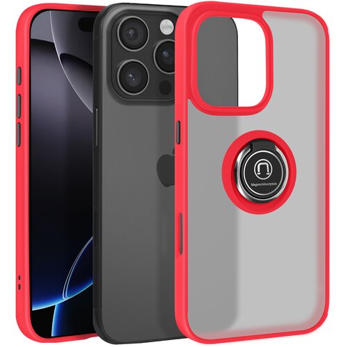 AVIZAR Ohišje za iPhone 16 Pro Bague Métallique Support Vidéo, Rdeča, (5000012718) Cene