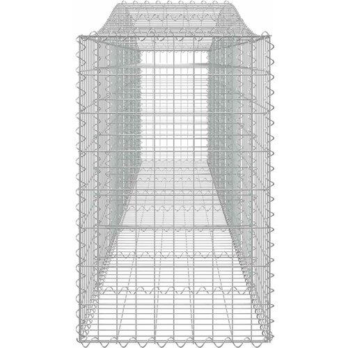  Lučne gabionske ko&amp;scaron;are 7 kom 400x50x80/100 cm pocinčano željezo Slike