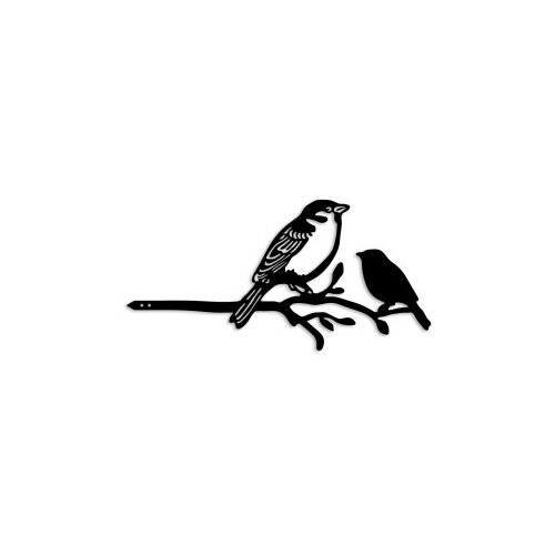 Atelier Del Sofa Dekorativna figura Bird On The Branch 02, 40x20 cm, 1.5 mm Slike