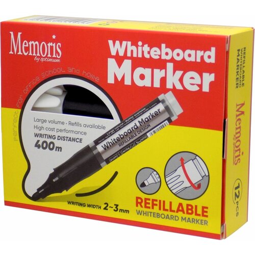 marker za belu tablu memoris crni MF22320 set 5 komada Slike