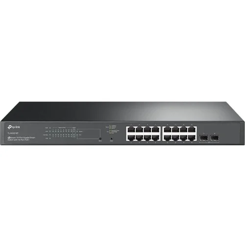 Tp-link SG2218P Omada 18-Port Gigabit Smart Switch with 16-Port PoE+, 16× Gigabit 802.3af/at PoE+ ports and 2× Gigabit SFP Slots