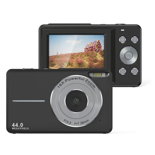 SARAHE DC403L-AF 2,4-palčni digitalni fotoaparat visoke ločljivosti s 16-kratnim zoomom Mini otro&scaron;ki fotografski fotoaparat EU vtič (črn), (22014517) Cene
