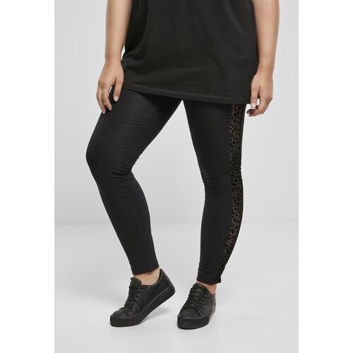 Urban Classics Women's Leggings Flock Lace Stripe - Black Cijene