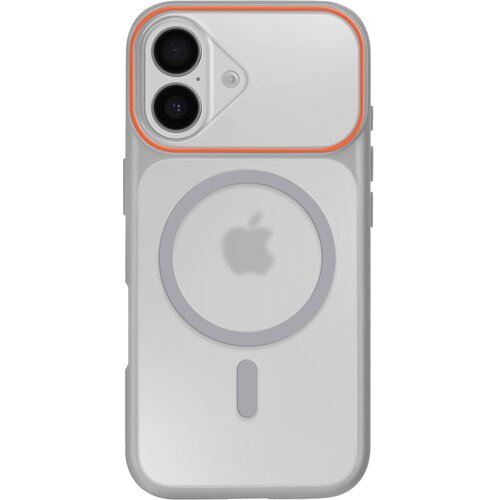 AVIZAR Ovitek MagSafe za iPhone 16 Plus, zadnja stran z dimnim efektom z ojačanim silikonskim okvirjem, Siva, (5000190378) Cene