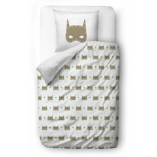 Butter Kings Dječja posteljina za krevet za jednu osobu od pamučnog satena 135x200 cm Batboy –