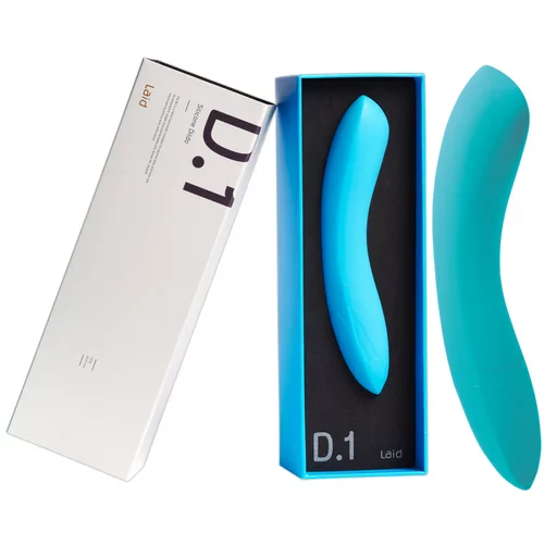 Laid D.1 - silikonski dildo za G-točku (plavi)