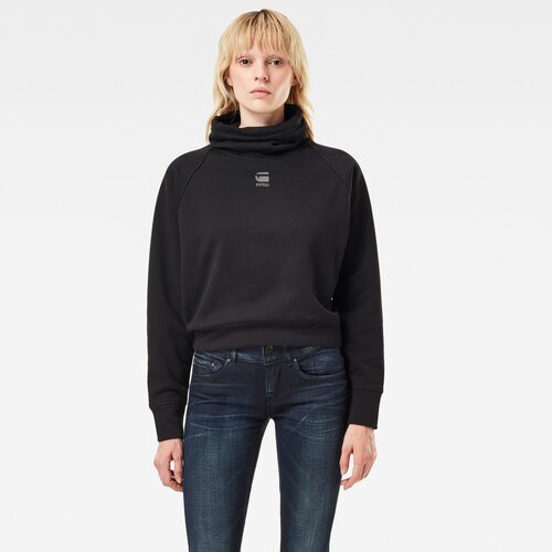G-star Sweatshirt - High turtle neck loose wmn black Slike