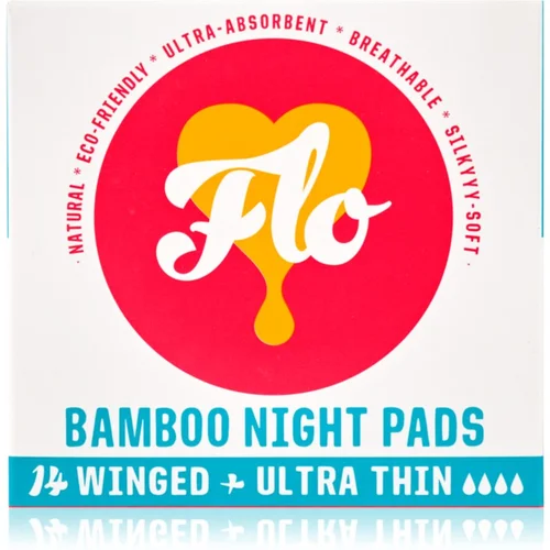 FLO Bamboo Night Pads ulošci za noć 14 kom