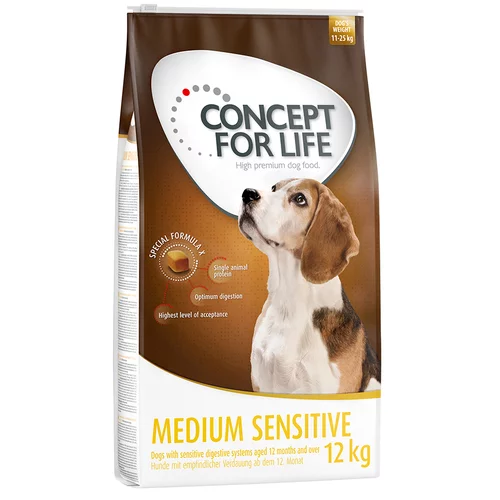 Concept for Life Medium Sensitive - Varčno pakiranje: 2 x 12 kg