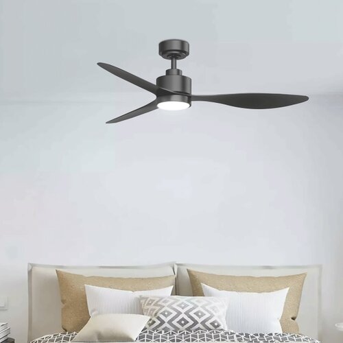  Aigostar-LED stropni ventilator sa prigu&amp;scaron;iva LED/20W/230V 2700-6500K 132cm+DO crna Slike