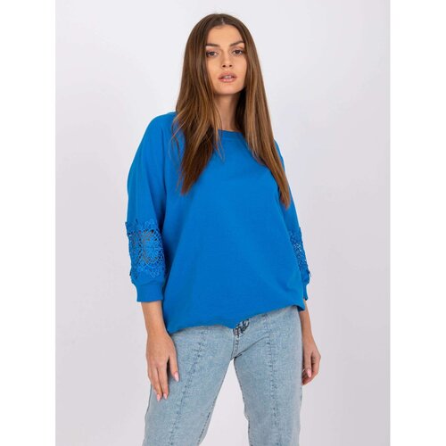 Fashion Hunters Dark blue casual blouse Torino RUE PARIS Slike