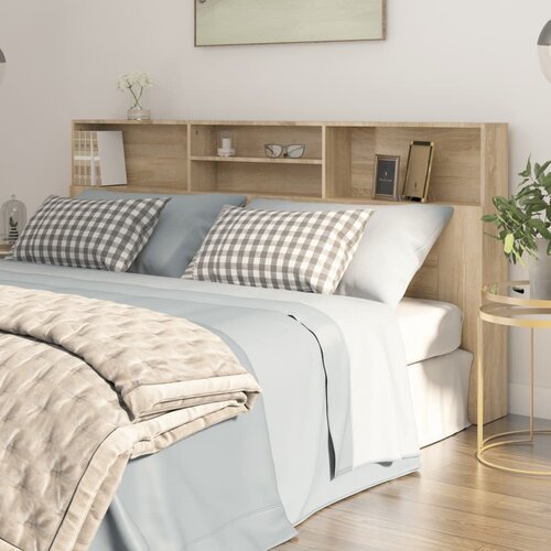 VidaXL vzglavna omarica sonoma hrast 200x19x103,5 cm Slike