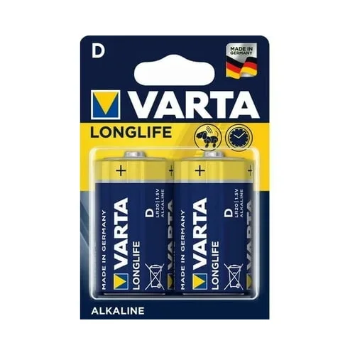 Varta Alkalna baterija LONGLIFE mono D 1,5V - 2 kosa