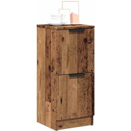 vidaXL Komoda 2 kom staro drvo 30x30x70 cm konstruirano drvo Cijene