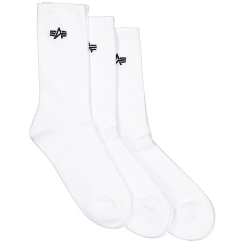 Alpha Industries Industries Čarape Basic, 3 Para, Bele Cene