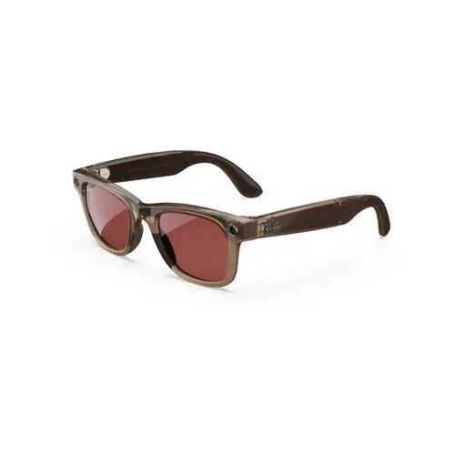 Ray-ban Meta - Wayfarer glasses with Meta AI, Audio, Photo, Video Compatibility - Transitions Red Lenses - Warm Stone Slike