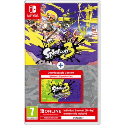 Nintendo Splatoon 3 + Ekpansion Pass + 3M NSO prekidač Cene
