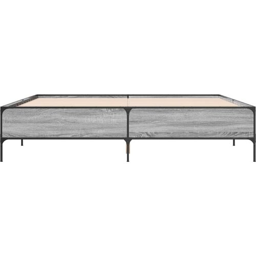 VidaXL okvir kreveta boja hrasta 180x200 cm konstruiranog drvo i metal Slike
