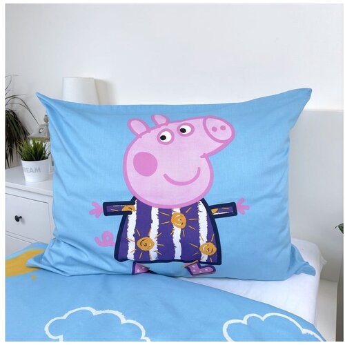 Jerry Fabrics Enojna bombažna otro&amp;scaron;ka posteljnina s svetlečim učinkom 140x200 cm Peppa Pig &amp;ndash; Slike