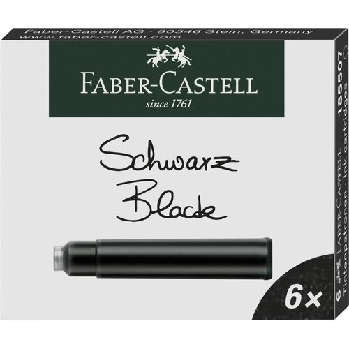  Vložek za nalivno pero faber-castel 1/6 črne kratke FABER-CASTELL Cene