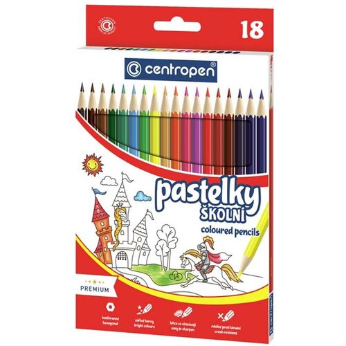 CENTROPEN drvene bojice 18 komada 9520 Slike