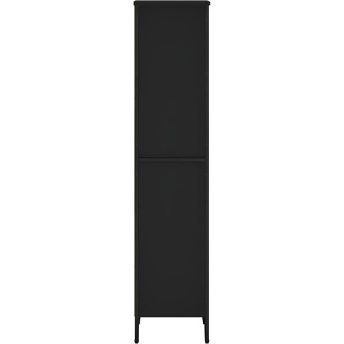  Regal za knjige crni 50x31x137,5 cm od konstruiranog drva Slike