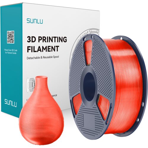 SUNLU petg transparent red, 1.75 mm / 1000 g Slike