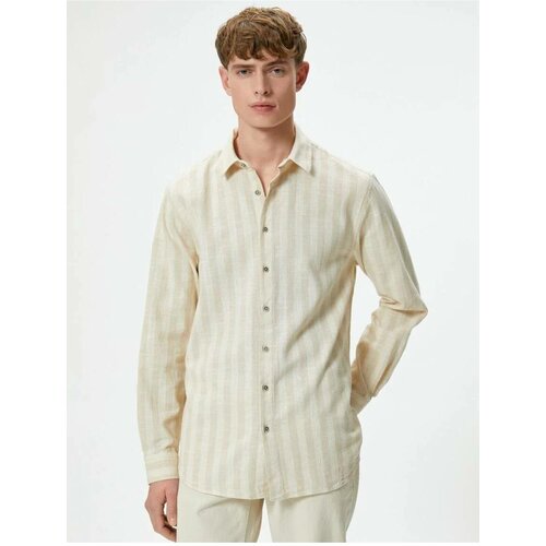 Koton Classic Collar Shirt Buttoned Long Sleeve Cotton Slike