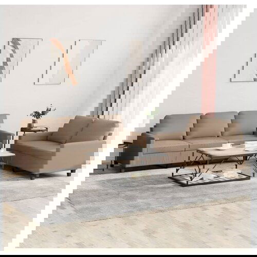 vidaXL 2-dijelni set sofa s jastucima boja cappuccina od umjetne kože Cijene