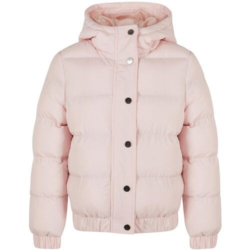 Urban Classics Kids girl's hooded puffer jacket - pink Cene