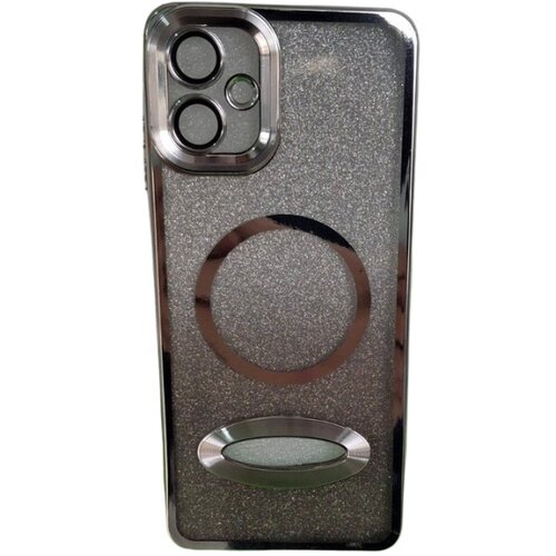 Magsafe glitter maskica Samsung A06 Silver Slike