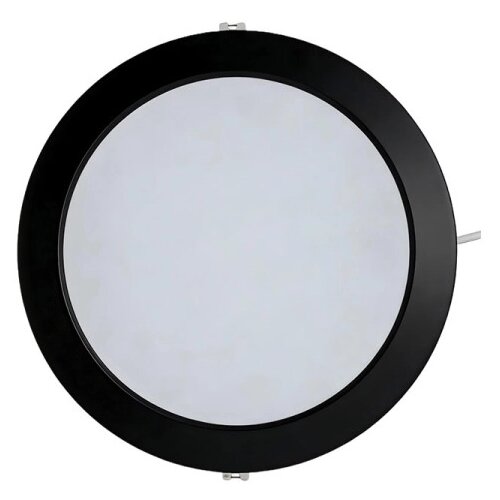 Xled 24W 4000K black Ugradni okrugli LED panel plasticni,2640 Lm, &amp;amp;#966;296*29mm,otvor 225mm,Ra80,IP20 Slike